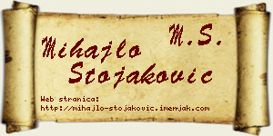 Mihajlo Stojaković vizit kartica